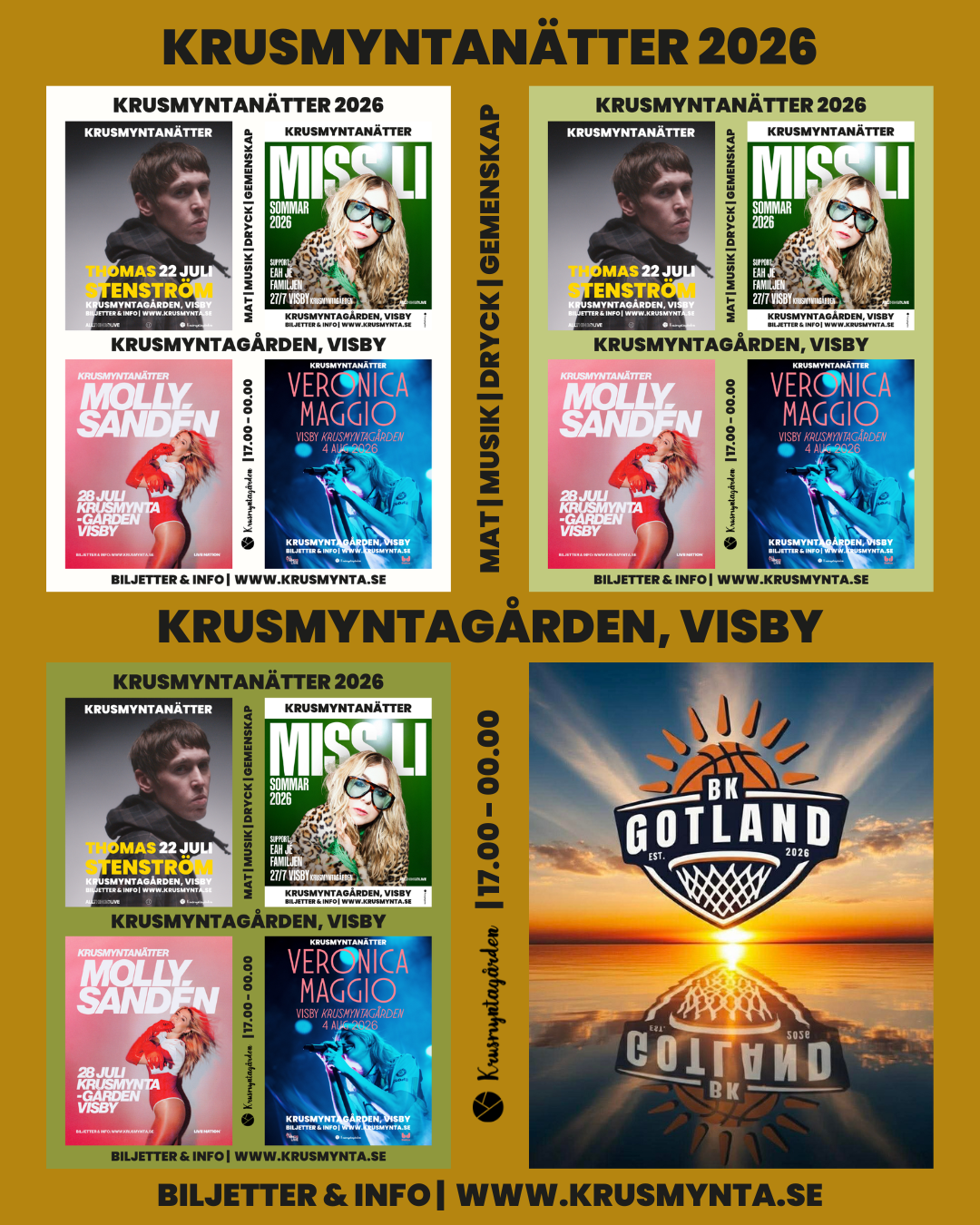 Krusmyntanätter 2026 affisch